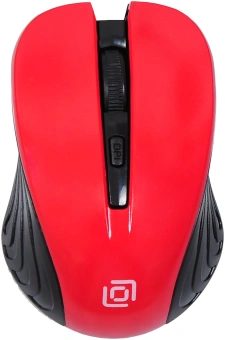 Мышь Оклик 545MW черный/красный оптическая 1600dpi беспров. USB для ноутбука 4but (368631) - купить недорого с доставкой в интернет-магазине