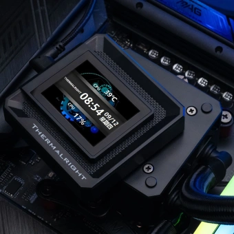 Система водяного охлаждения Thermalright Frozen Warframe SE 360 ARGB Soc-AM5/AM4/1151/1200/2066/2011/1700 черный 4-pin 29.6dB Al LCD Ret (F-WFRAME-SE-360-BL-ARGB) - купить недорого с доставкой в интернет-магазине