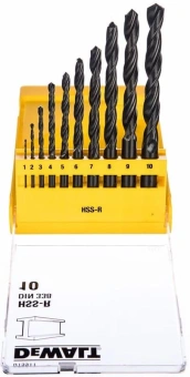 Набор сверл DeWalt DT5911-QZ по металлу (10пред.) для шуруповертов/дрелей - купить недорого с доставкой в интернет-магазине