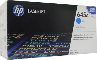 Картридж лазерный HP 645A C9731AC голубой (12000стр.) для HP 5500/5550/5550dn/5550dtn/5550hdn/5550n (техн.упак) - купить недорого с доставкой в интернет-магазине