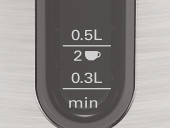Чайник электрический Bosch TWK4P 1.7л. 2400Вт нержавеющая сталь/черный корпус: металл/пластик (TWK4P440) - купить недорого с доставкой в интернет-магазине