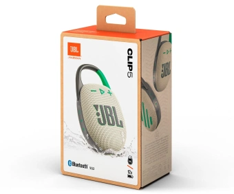 Колонка порт. JBL Clip 5 песочный 7W Mono BT 10м 1400mAh - купить недорого с доставкой в интернет-магазине