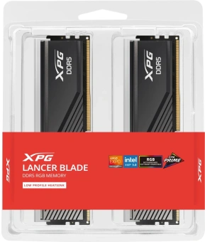 Память DDR5 2x16GB 6000MHz A-Data AX5U6000C3616G-DTLABRBK XPG Lancer Blade RGB RTL PC5-48000 CL36 DIMM ECC 288-pin 1.35В kit dual rank Ret - купить недорого с доставкой в интернет-магазине