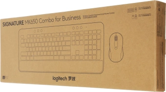 Клавиатура + мышь Logitech MK650 клав:графитовый мышь:черный/серый USB беспроводная Bluetooth/Радио (920-011013) - купить недорого с доставкой в интернет-магазине