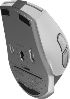 Мышь A4Tech Fstyler FB35S белый/серый оптическая 2000dpi беспров. BT/Radio USB для ноутбука 5but (FB35S USB ICY WHITE) - купить недорого с доставкой в интернет-магазине