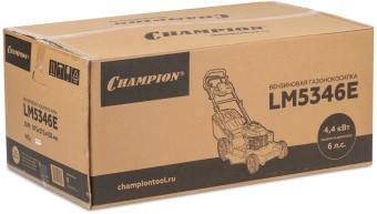 Газонокосилка роторная Champion LM5346E 4440Вт - купить недорого с доставкой в интернет-магазине