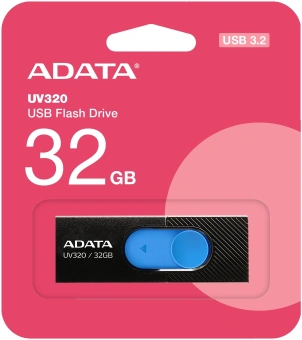 Флеш Диск A-Data 32GB UV320 AUV320-32G-RBKBL USB3.2 черный - купить недорого с доставкой в интернет-магазине