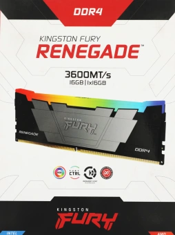 Память DDR4 16GB 3600MHz Kingston KF436C16RB12A/16 Fury Renegade RGB RTL Gaming PC4-28800 CL16 DIMM 288-pin 1.35В dual rank с радиатором Ret - купить недорого с доставкой в интернет-магазине
