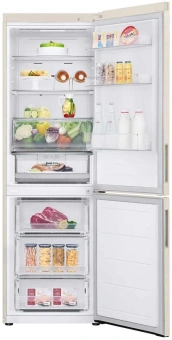 Холодильник LG GC-B459AEMW 2-хкамерн. бежевый инвертер - купить недорого с доставкой в интернет-магазине