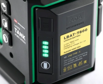 Уровень лазер. Ada LaserTANK 4-360 ultimate edition 2кл.лаз. 515нм цв.луч. зеленый 4луч. (А00632) - купить недорого с доставкой в интернет-магазине