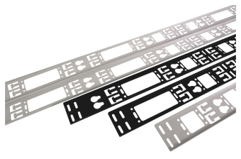 Кабельный органайзер вертикальный ЦМО ВКО-М-42.150-9005 односторонний окна 42U глуб.:12мм - купить недорого с доставкой в интернет-магазине