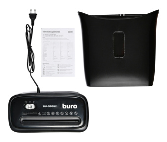 Шредер Buro Home BU-S506C черный (секр.P-4) фрагменты 5лист. 12лтр. пл.карты - купить недорого с доставкой в интернет-магазине