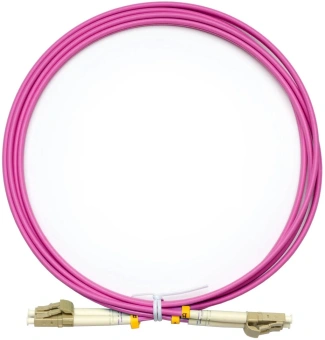 Патч-корд Cabeus OP-50-OM4-LC-LC-2M 2x50/125 OM4 LC дуплекс-LC дуплекс 2м LSZH розовый - купить недорого с доставкой в интернет-магазине