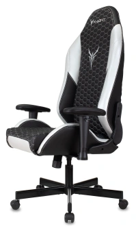 Кресло игровое Knight Neon черный/серебряный соты экокожа с подголов. крестов. металл - купить недорого с доставкой в интернет-магазине