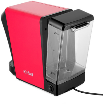 Кофемашина Kitfort КТ-7227 1400Вт красный/черный - купить недорого с доставкой в интернет-магазине