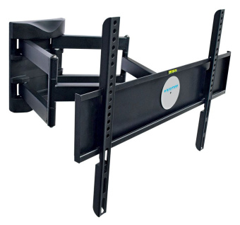 Кронштейн для телевизора Kromax ATLANTIS-55 черный 26"-65" макс.45кг настенный поворотно-выдвижной и наклонный - купить недорого с доставкой в интернет-магазине