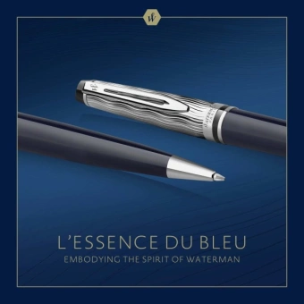 Ручка шариков. Waterman Expert L`Essence du Bleu (2166466) LaqBlue CT M син. черн. подар.кор. - купить недорого с доставкой в интернет-магазине