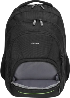 Рюкзак для ноутбука 15.6" Digma Stash S1 черный полиэстер (DGBP15S1BK) - купить недорого с доставкой в интернет-магазине
