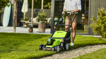 Газонокосилка роторная Greenworks G24X2LM41 (2512607UD) - купить недорого с доставкой в интернет-магазине