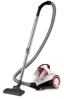 Пылесос Domfy DSC-VC505 2000Вт белый/красный - купить недорого с доставкой в интернет-магазине