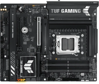 Материнская плата Asus TUF GAMING B850-PLUS WIFI SocketAM5 AMD B850 4xDDR5 ATX AC`97 8ch(7.1) 2.5Gg RAID+HDMI+DP - купить недорого с доставкой в интернет-магазине