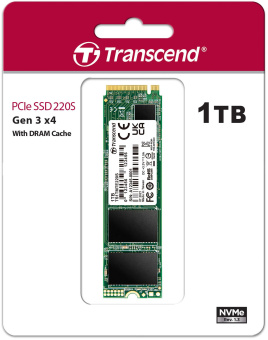 Накопитель SSD Transcend PCI-E x4 1Tb TS1TMTE220S M.2 2280 - купить недорого с доставкой в интернет-магазине
