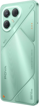 Смартфон Tecno Pova 7 5G 128Gb 8Gb зеленый моноблок 3G 4G 2Sim 6.78" 1080x2460 Android 15 50Mpix 802.11 a/b/g/n/ac/ax NFC GPS GSM900/1800 Protect microSD max1024Gb - купить недорого с доставкой в интернет-магазине