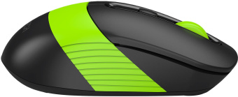 Мышь A4Tech Fstyler FG10CS Air черный/зеленый оптическая 2000dpi silent беспров. USB для ноутбука 4but (FG10CS AIR SPORTS GREEN) - купить недорого с доставкой в интернет-магазине