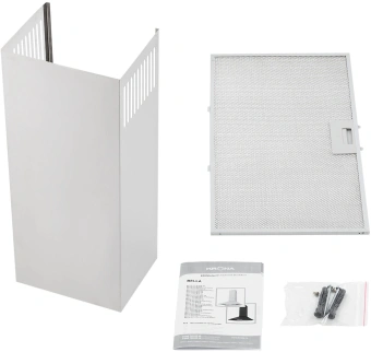 Вытяжка каминная Krona Bella 500 inox PB нержавеющая сталь управление: кнопочное (1 мотор) - купить недорого с доставкой в интернет-магазине