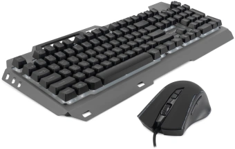 Клавиатура + мышь Оклик 700GMK клав:черный мышь:черный USB Multimedia LED (1533156) - купить недорого с доставкой в интернет-магазине