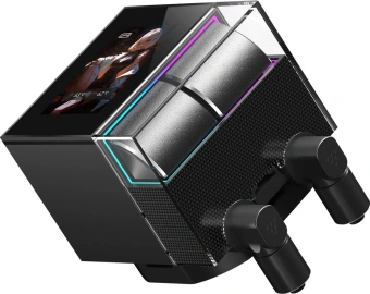 Система водяного охлаждения PcCooler DS360 Display Soc-AM5/AM4/1200/1700/1851 черный 4-pin Al LCD 310W Ret (DS360-BKNWXY-GL) - купить недорого с доставкой в интернет-магазине