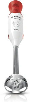 Блендер погружной Bosch MSM64110 450Вт белый/красный - купить недорого с доставкой в интернет-магазине
