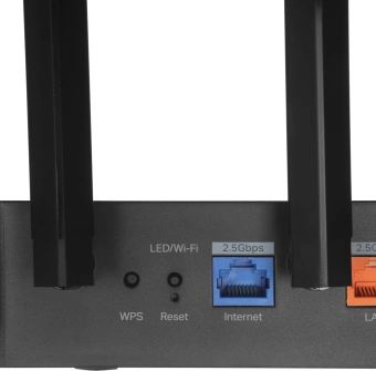 Роутер беспроводной TP-Link Archer BE400 BE6500 100/1000/2500BASE-T черный - купить недорого с доставкой в интернет-магазине