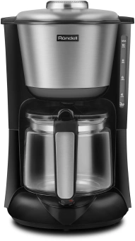 Кофеварка капельная Rondell 1100-RE-01 1000Вт серебристый/черный - купить недорого с доставкой в интернет-магазине