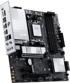 Материнская плата MSI PRO B850M-A WIFI SocketAM5 AMD B850 4xDDR5 mATX AC`97 8ch(7.1) 5Gigabit RAID+HDMI+DP - купить недорого с доставкой в интернет-магазине