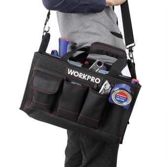 Сумка для инструментов Workpro WP281006 22отд. черный - купить недорого с доставкой в интернет-магазине