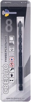 Сверло Trio-Diamond 430108 по керамогр/плит/кирп Д=8мм для дрелей/перфораторов - купить недорого с доставкой в интернет-магазине
