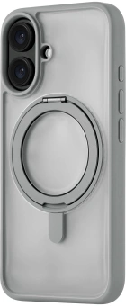 Чехол (клип-кейс) uBear для Apple iPhone 16 Clip 360 with MagSafe серый (CS438GR61RG-I24M) - купить недорого с доставкой в интернет-магазине