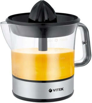 Соковыжималка цитрусовая Vitek VT-3669 25Вт рез.сок.:700мл. стальной/черный - цена, купить или заказать с доставкой в интернет-магазине Соковыжималка цитрусовая Vitek VT-3669 25Вт рез.сок.:700мл. стальной/черный - купить недорого с доставкой в интернет-магазине