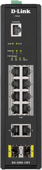 Коммутатор D-Link DIS-200G-12PS/A 10G 2SFP 8PoE 240W управляемый - купить недорого с доставкой в интернет-магазине