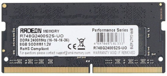 Память DDR4 8Gb 2400MHz AMD R748G2400S2S-U Radeon R7 Performance Series RTL PC4-19200 CL16 SO-DIMM 260-pin 1.2В - купить недорого с доставкой в интернет-магазине