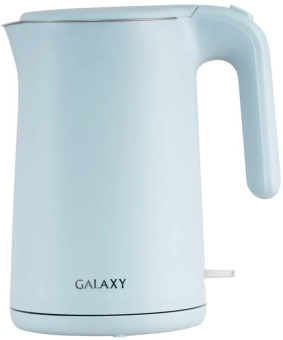Чайник электрический Galaxy Line GL 0327 1.5л. 1800Вт голубой (корпус: нержавеющая сталь/пластик) - купить недорого с доставкой в интернет-магазине