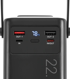 Мобильный аккумулятор Digma DGPF30B 30000mAh QC3.0/PD3.0 22.5W 3A 4xUSB-A/2xUSB-C черный (DGPF30B22PBK) - купить недорого с доставкой в интернет-магазине