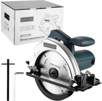 Циркулярная пила (дисковая) Zitrek ZKCS1500 1500Вт (ручная) D диска.:185мм (085-1305) - купить недорого с доставкой в интернет-магазине