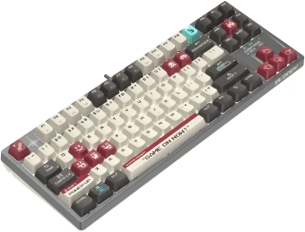 Клавиатура A4Tech S87 Pixels механическая серый/белый USB for gamer LED кабель 1.8м - купить недорого с доставкой в интернет-магазине