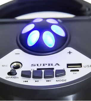 Минисистема Supra SMB-330 черный 20Вт FM USB BT - купить недорого с доставкой в интернет-магазине