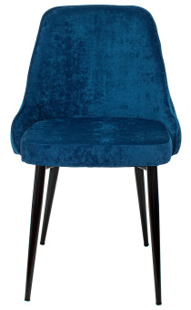 Стул для дома Бюрократ KF-5_2 комплект 2шт т.синий Velvet 29 металл черный на ножках (KF-5/VELV29_2) - купить недорого с доставкой в интернет-магазине