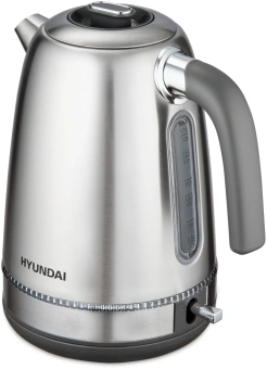 Чайник электрический Hyundai HYK-S5806 1.7л. 2200Вт серебристый матовый/черный корпус: металл - купить недорого с доставкой в интернет-магазине