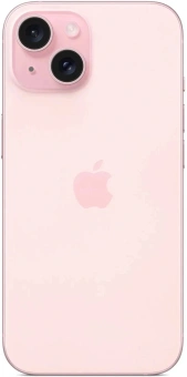 Смартфон Apple A3090 iPhone 15 128Gb розовый моноблок 3G 4G 1Sim 6.1" 1179x2556 iOS 17 48Mpix 802.11 a/b/g/n/ac/ax NFC GPS GSM900/1800 Protect - купить недорого с доставкой в интернет-магазине