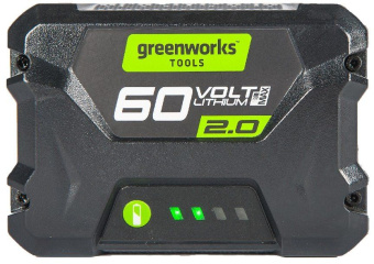Батарея аккумуляторная Greenworks G60B2 60В 2Ач Li-Ion (2918307) - купить недорого с доставкой в интернет-магазине